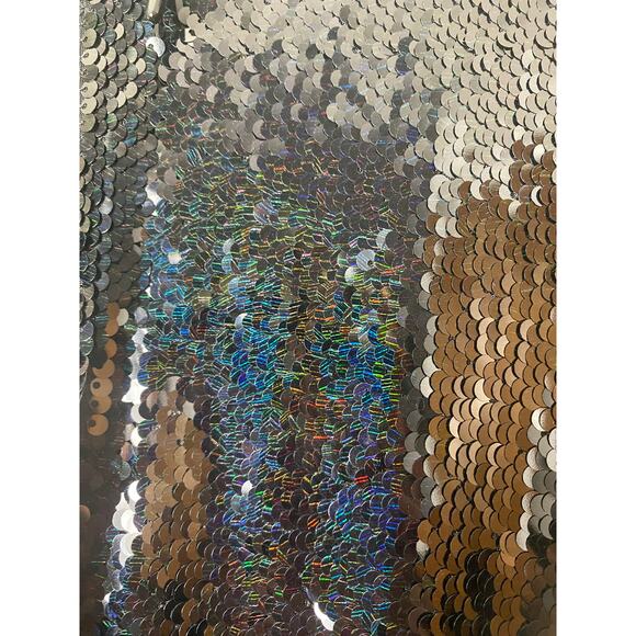 DRESS THE POPULATION DRESS 1X BLACK SEQUIN FALL WEDDING GUEST EVENING COCKTAIL - Picture 10 of 15